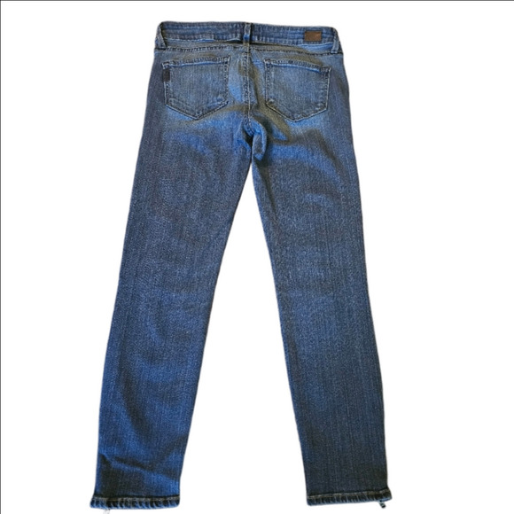 Paige Low-Rise Jane Zip Crop Medium Wash Jeans Size 26 - Picture 4 of 11